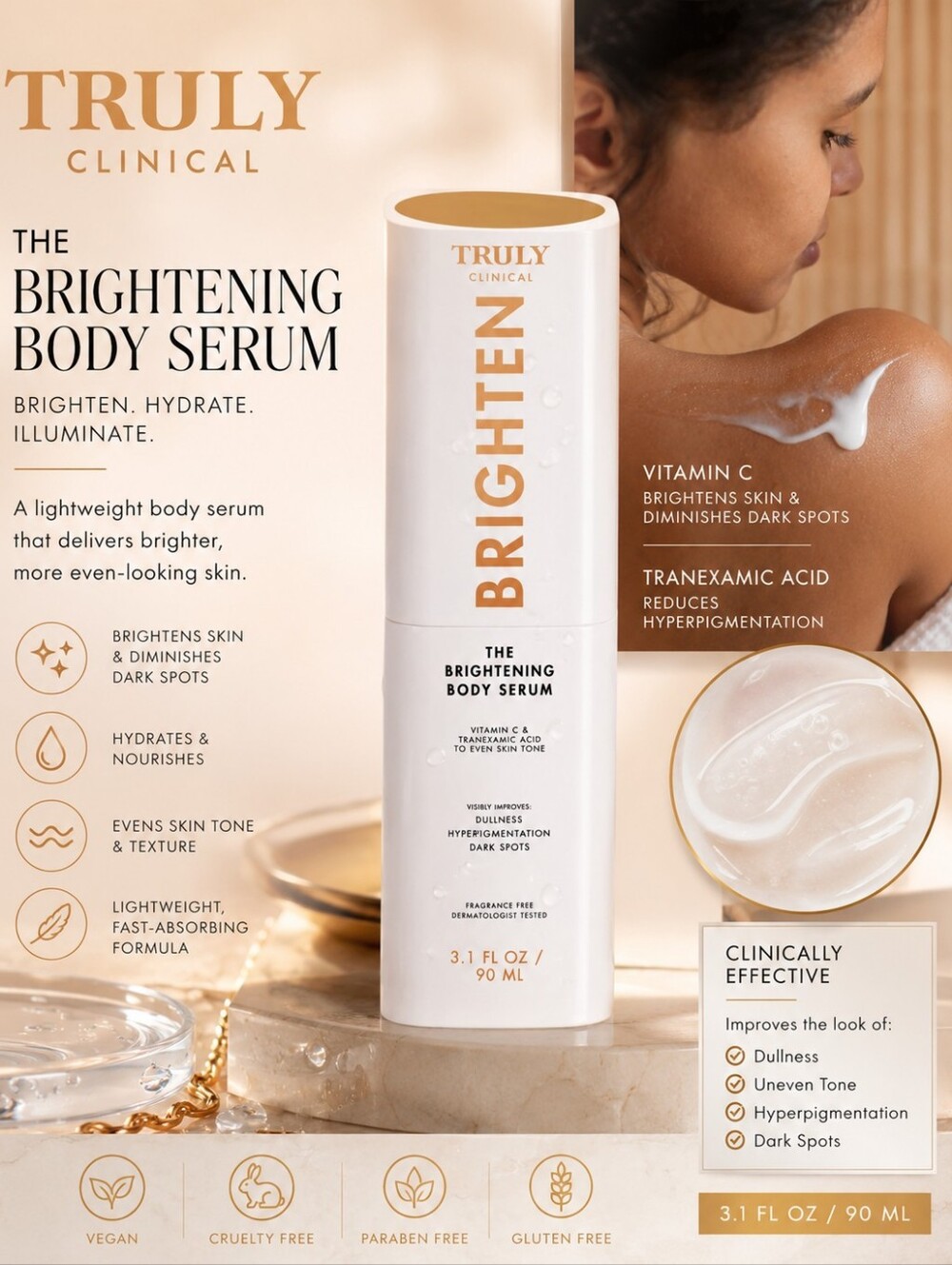 Truly Brightening Body Serum 90mL